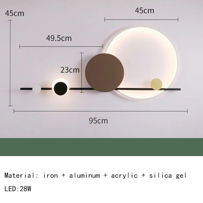 Modern Art Deco LED Wall Lamp 3000K Hotel Hall Foyer Restaurant Lighting Sconce Stairs Aisle Corridor Atmosphere Dropshipping