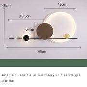 Modern Art Deco LED Wall Lamp 3000K Hotel Hall Foyer Restaurant Lighting Sconce Stairs Aisle Corridor Atmosphere Dropshipping