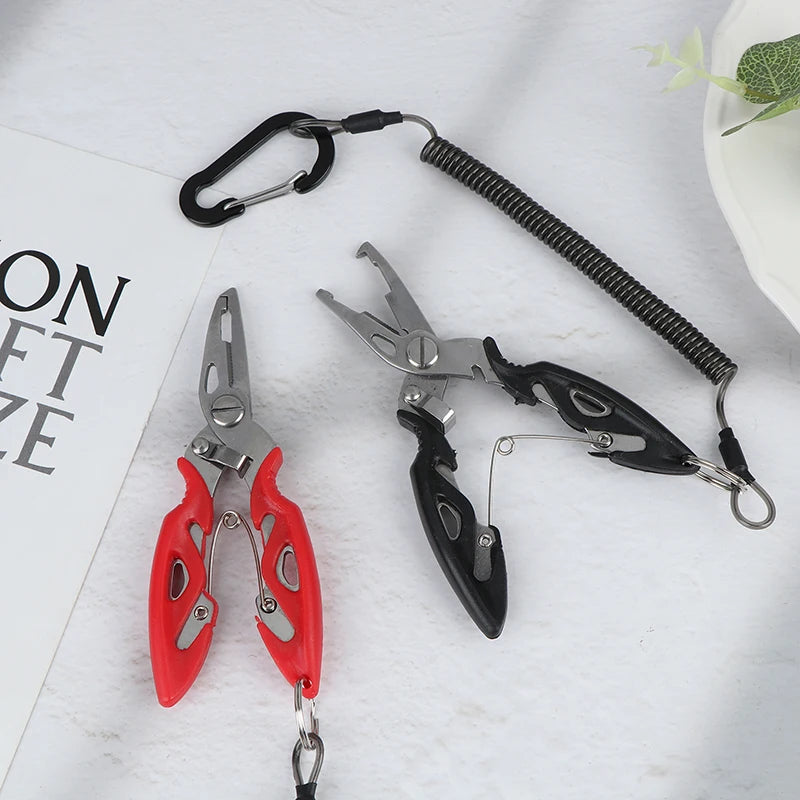 Multifunction Fishing Pliers Tools For Goods Tackle Gear Hook Recover Pliers Vise Knitting Flies Scissors Braid Set Fish Tongs