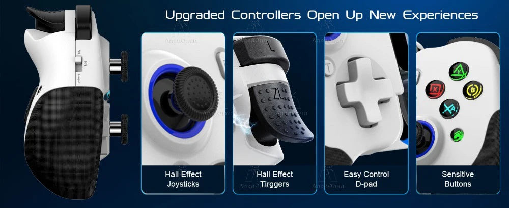 Mobile Phone Controller Mobile Gaming Wireless Gamepad Android/iOS Dual Vibration Motors Hall Effect Joystick Joypad Accessories