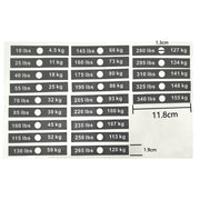1pc Fitness Equipment Weight Stickers 4.5/7-91/120kg 5-103kg 5-162.5kg Weight Stack Labels Sticker Gym Counterweight Block Parts