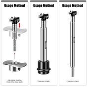 A Set of 10 Woodworking Hole-Making Tools Including Threaded Enlarging Drills and Extended Woodworking Hole-Making Drill Bits