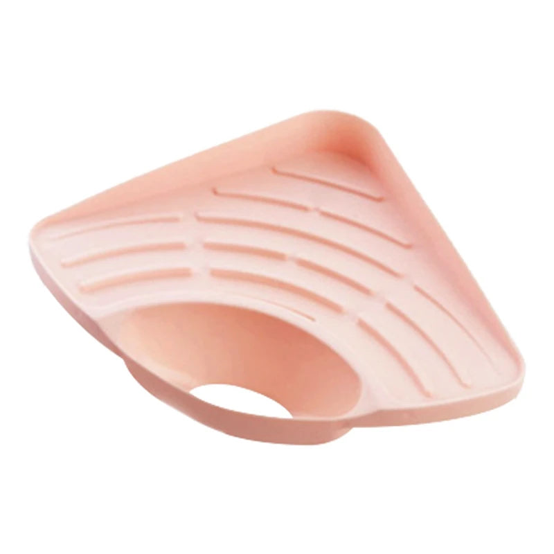 Kitchen Sink Corner Drain Basket Shelf Fruit Vegetable Drain Basket Sink Drain Rack Sponge Holder Organizer Kitchen Accessories