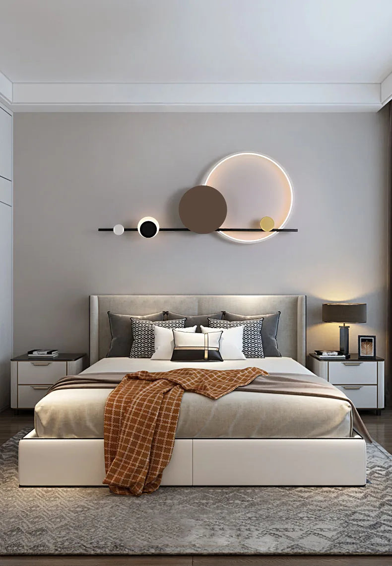 Modern Art Deco LED Wall Lamp 3000K Hotel Hall Foyer Restaurant Lighting Sconce Stairs Aisle Corridor Atmosphere Dropshipping