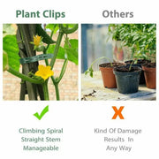 10pcs/set Green Garden Plant Fixed Clips Garden Tools for Greenhous Vegetables Stem Vines Grape Clamp Support Straighten Stems