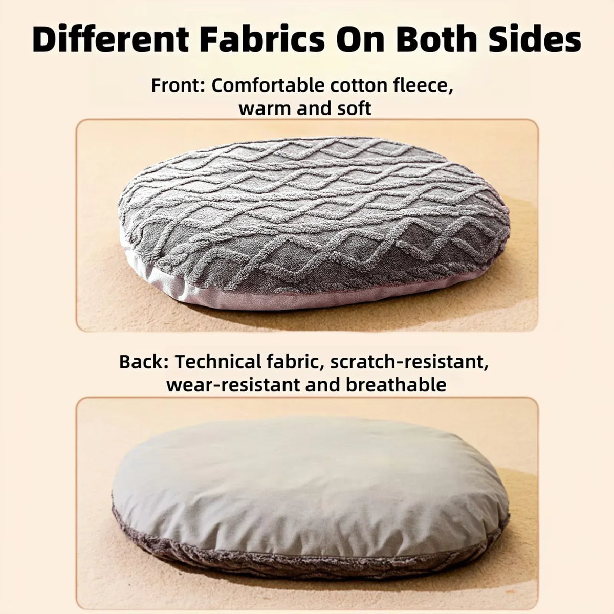 Dog Bed for Small Medium Large Dogs Cats Sleeping Mats Breathable Soft Puppy Bed Durable Calming Non-Slip Bottom Pet Supplies