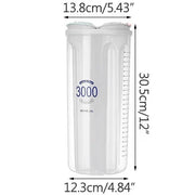 Grain Food Storage Tank and More: Kitchen Storage Box with Moisture-Proof Sealed Cans and Multi Grid Large Capacity Organizers