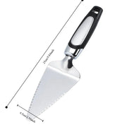 Kitchen Gadget Stainless Steel Triangular Cake Spatula Plastic Handle Mirror Finish Pizza Peel Household Cheese Shovel Bakery