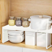 Kitchen cabinet multi-level shelf storage rack Cabinet Shelf Expandable SpaceSaving Stackable Layered Shelf Kitchen storage rack