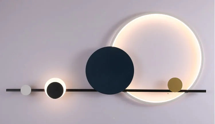 Modern Art Deco LED Wall Lamp 3000K Hotel Hall Foyer Restaurant Lighting Sconce Stairs Aisle Corridor Atmosphere Dropshipping
