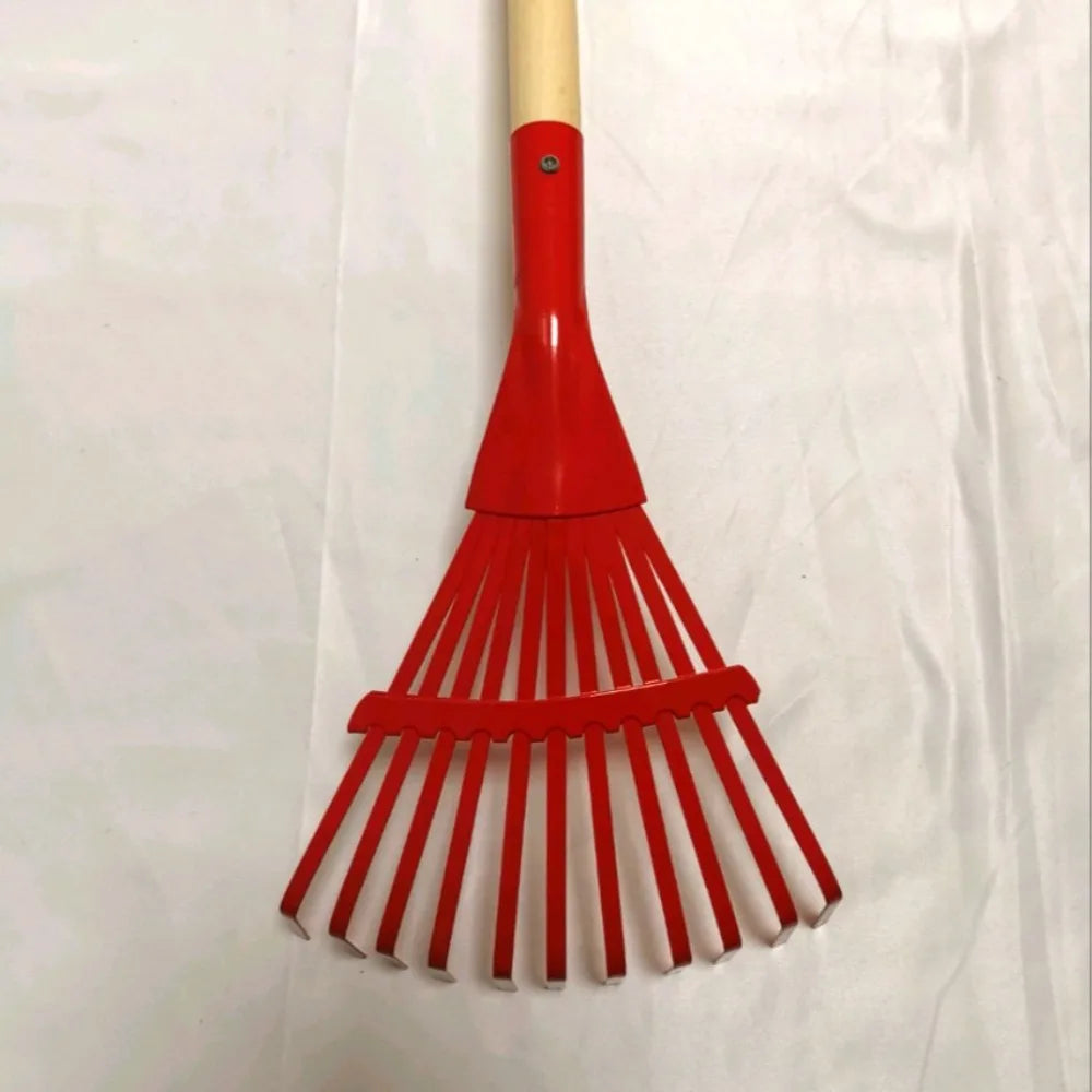 High-carbon Steel Rake Leaf Rake Fallen Leaves Rake Garden Lawn And Yard Metal Rake Farm equipment Tools