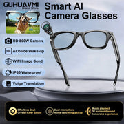 2025 New 800W Pixel HD Camera 32GB Smart Glasses Women Take photo shoot Video AI Translation Recording Waterproof AI Glasses Men