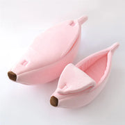 Banana Cat Bed House For Winter Funny Cute Cozy Cat Mat Beds Warm Durable Portable Pet Basket Kennel Dog Cushion Cat Supplies