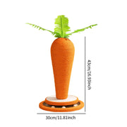 Cat Scratch Post Carrot Shape Scratch Board Pet Supplies Freestand Cat Scratcher Post for Indoor Pet Cats Furniture Interactive
