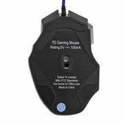 USB Wired Gaming Mouse 7 Button Backlit Ergonomic Mice 5500 DPI Backlight Adjustable Optical Mice for PC Gamer Computer Desktop