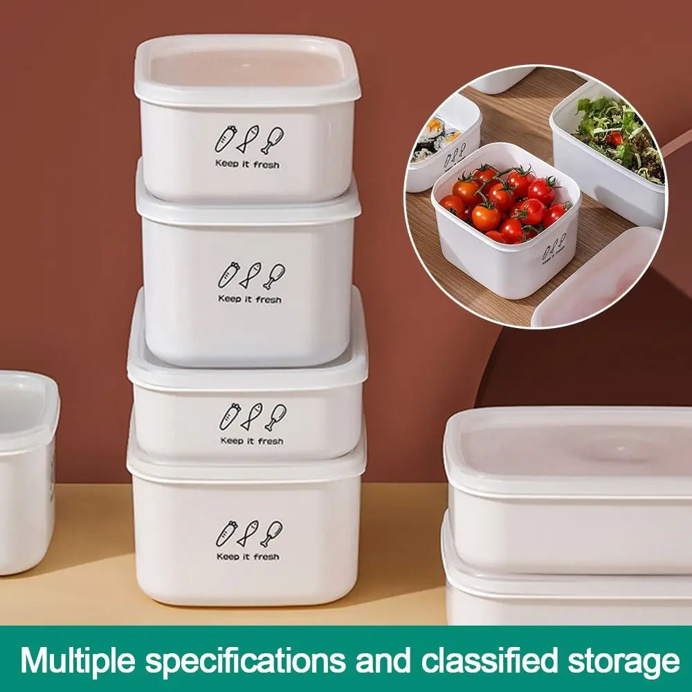 Large Capacity Food Storage Box Useful Plastic Moisture-proof Vegetables Food Container Fresh-keeping Fridge Organizer