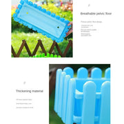 Fence Garden Fence Rectangular Plastic Strip Vegetable and Flower Slot Extra Large Thickened Resin Hydrophilic Fence Basin