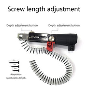 Electric Drywall Screwdriver Gun Wodworking Tools Cordless Power Drill Adjustable Screw Length and Depth Easy to Use Carpentry