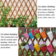 Garden Fence Wood Garden Fencing 2 Pack Extendable Instant Fence Wooden Garden Fence Expandable Freestanding Wood Garden Trellis