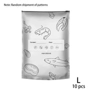 Sealed Food Storage Bag Aluminum Foil Reusable Freezer Bag Fresh Keeping Container Leakproof Meal Prep Kitchen Storage Organizer