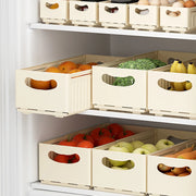 Kitchen Storage Box Retractable Multifunctional Storage Basket Cabinet Desktop Snack Spice Storage Box Fridge Kitchen Organizer