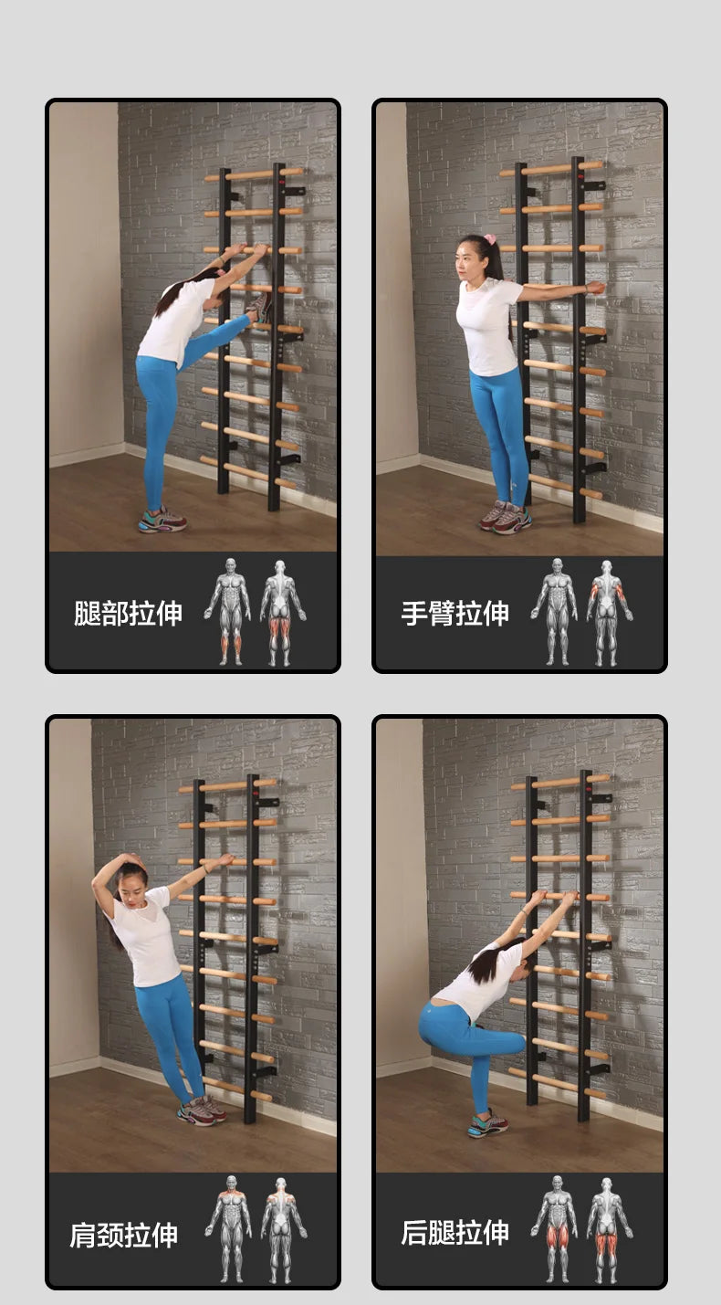 Home Fitness Equipment Indoor Training rib Frame, Climbing and Dance Room, Leg Pressing Stretching, Single Parallel Bar