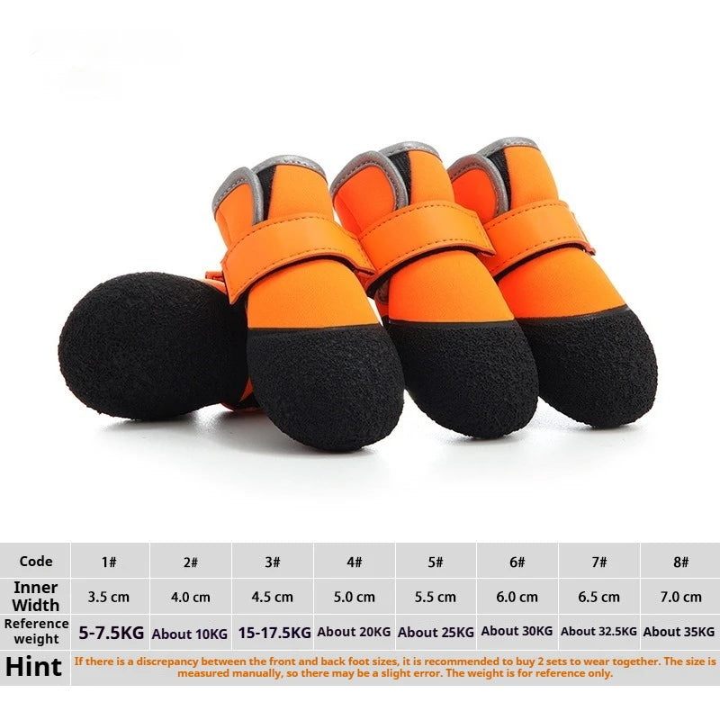 Outdoor Walk Dogs Shoes Waterproof Small Medium Large Dogs Shoes Durable Breathable Labrador Running Walking Pets Supplies