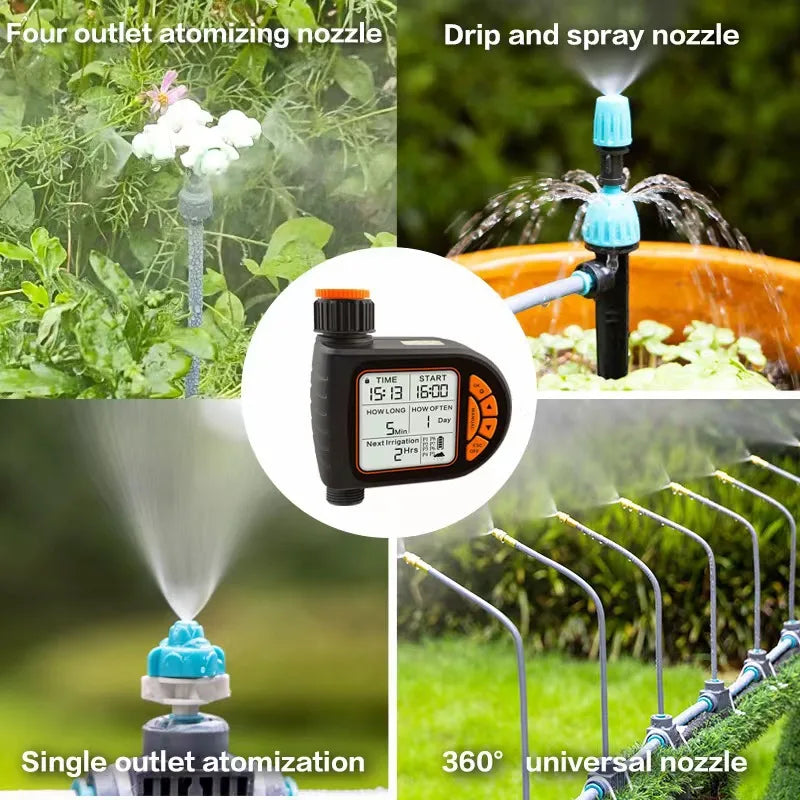 Intelligent Timing Gardening Automatic Garden Waterer, Garden Balcony Farm Sprinkler Timer Outdoor Irrigation Controller