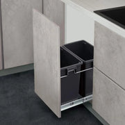 Kitchen Basket Hidden Recessed Trash Can with Lid Cabinet Big Compartment Waste Bins Sink Sorting Kitchen Storage Accessories