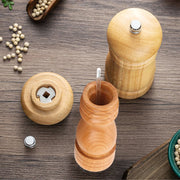 Kitchen Essential Wood Pepper Mill,Adjustable Grinder for Fresh Flavor,CeramicMechanism,Perfect Housewarming or Host Gift,3Sizes