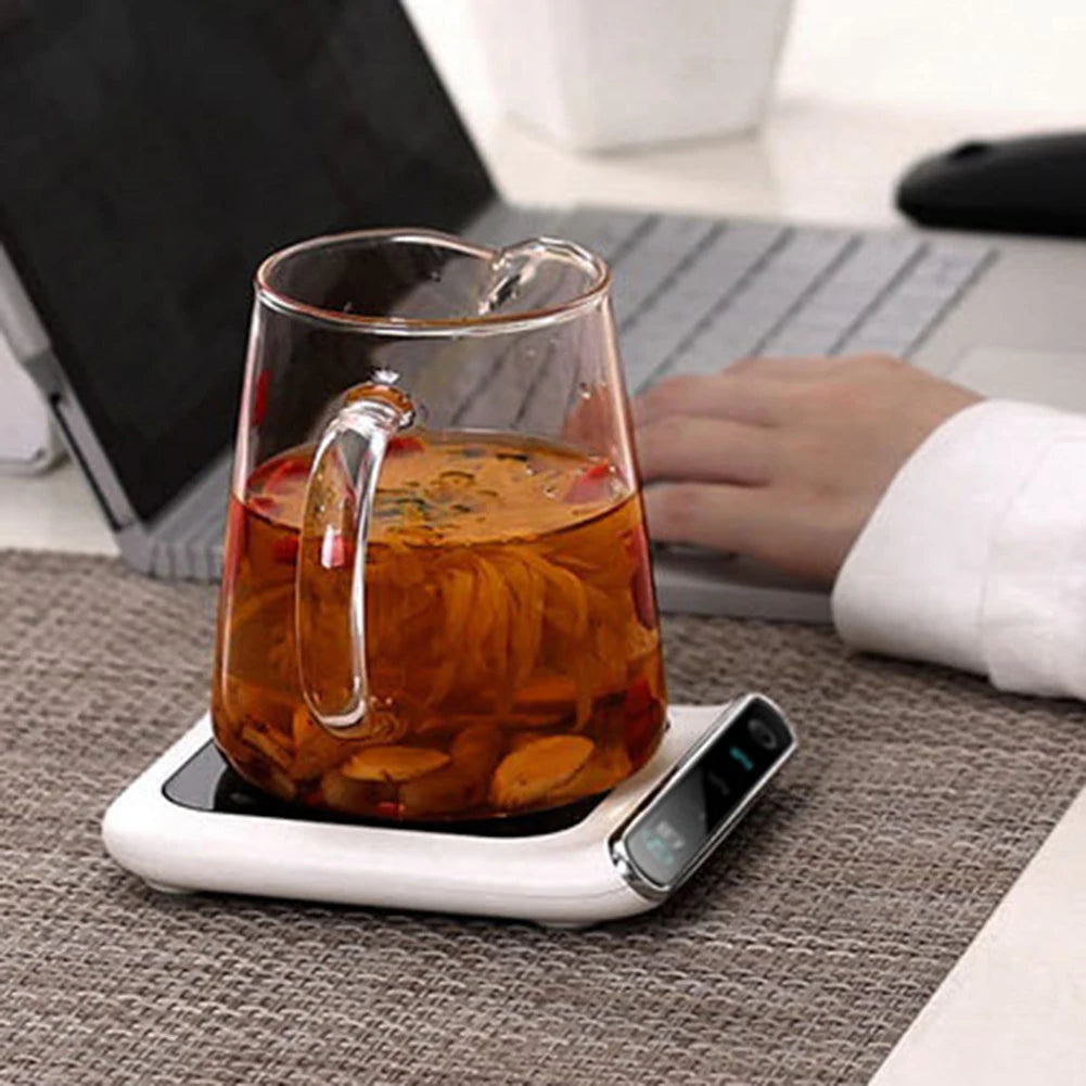 Portable Water Heating Pad Thermostatic Smart Mug Warmer Plate Safety Lightweight Practical Gadgets for Home Office Supplies