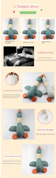 New Pet Toys, Wild Goose, Sound-Resistant, Bite-Resistant, Teeth-Cleaning, Dog and Cat Pet Supplies