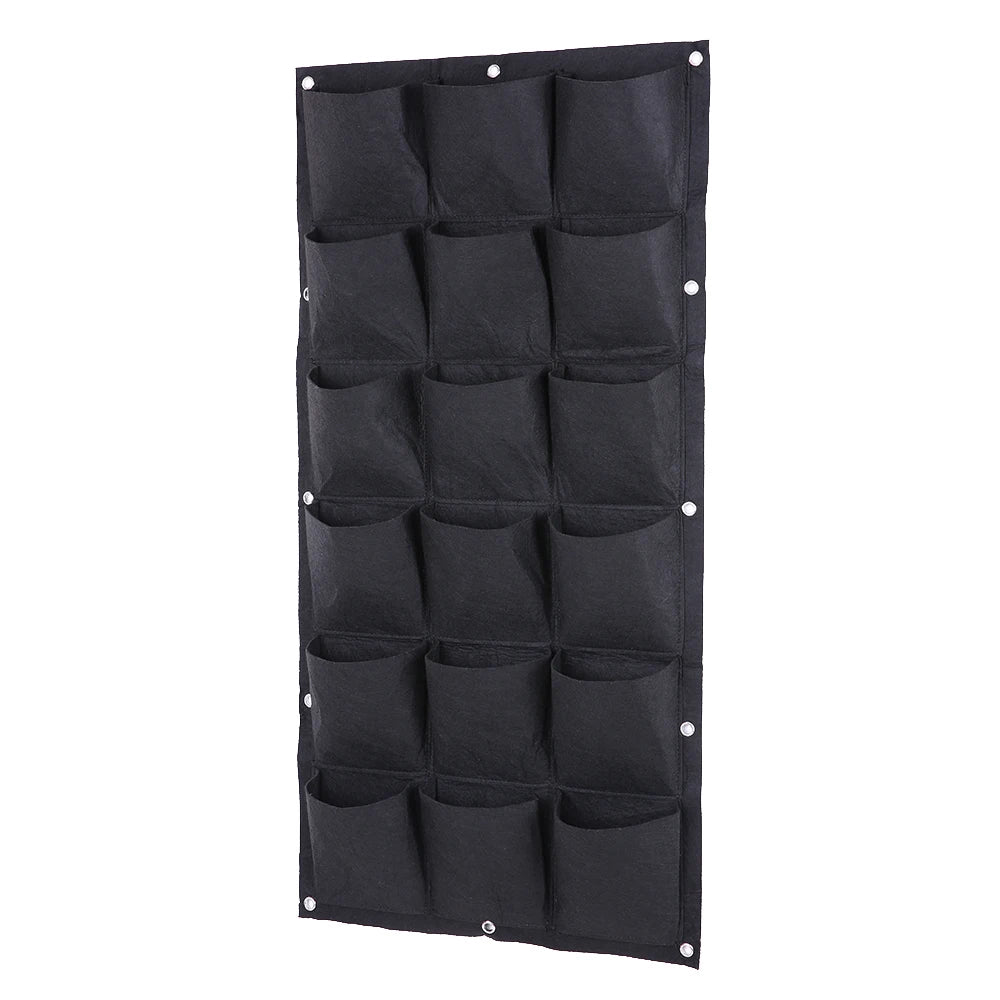 Garden Green Wall 18 Pockets Planting Bag  Vertical Wall Planter Garden Balcony Plant Grow Bag Gardening Accessory Herb