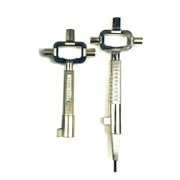 2pcs Multitools, Building Keys and Locksmith Lock Keys, Measuring Tools for Lock Cylinder 6 in 1 Construction Key