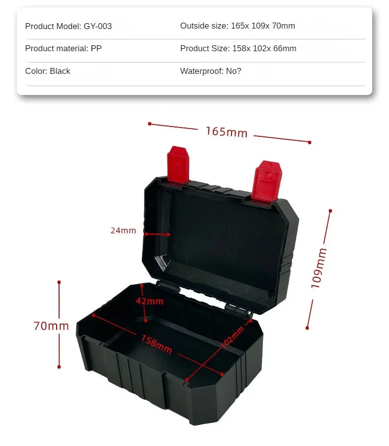 Plastic Tools Box Professiona Electrician Work Organizer Multifunctional Tool Box Storage Carpentry Tools and Accessories