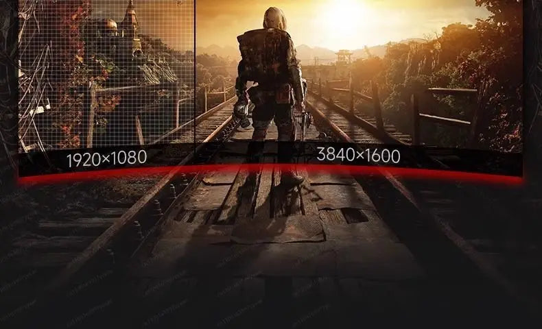 The new 34-inch 4k165hz monitor curved IPS ultra-wideband fish screen 21:9 game is 38 inches more