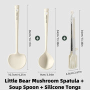 Kitchen Essentials Heat-resistantSilicone Mushroom Spatula, Soup Spoon, Bowl Catcher, Grill Clip, Kitchen Tools, Hook storage
