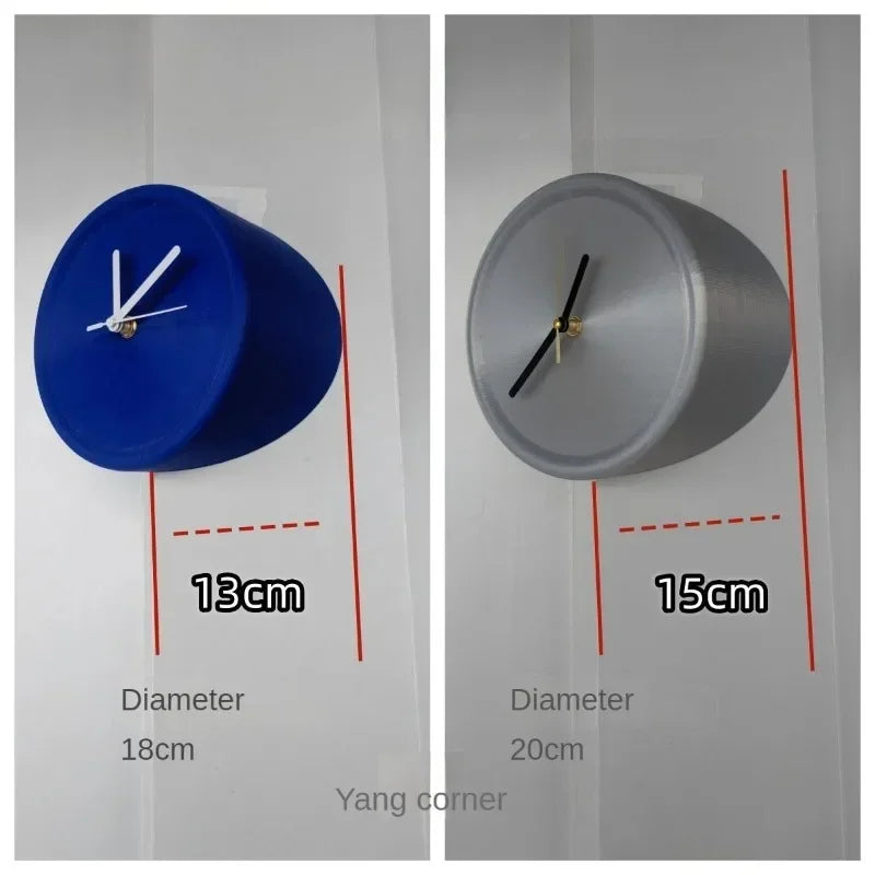 Living Room Silent Wall Clocks Simple Non-Ticking Punch-Free Corner Wall Clock Bedroom Technology Luxury Art Home Decoration