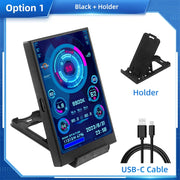 3.5 Inch IPS Type C Secondary Screen for Computer CPU GPU RAM HDD Display 320*480 USB LCD Monitor Freely AIDA64 Windows 10 11