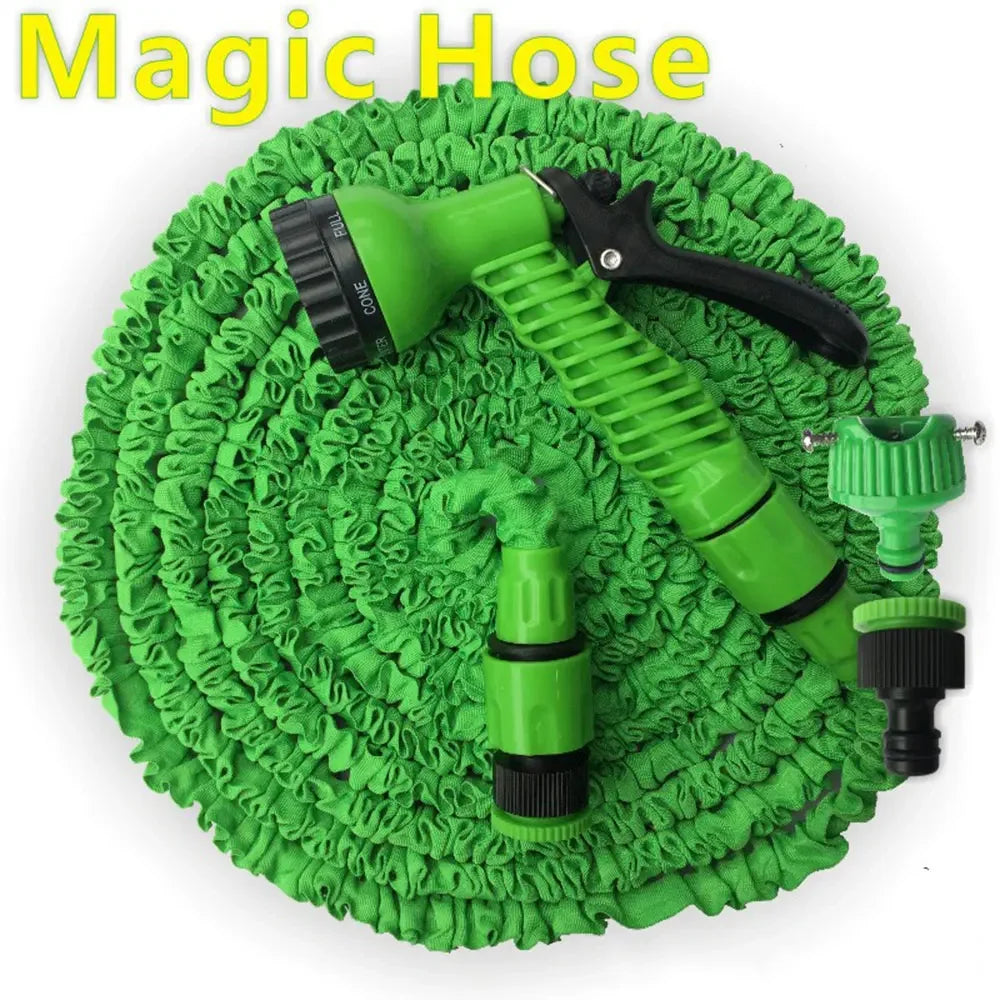 Garden Watering and Car Washing Magic Tool7High-Pressure Spray Gun Set with Foam Pot, Flexible Hose, Household Multi-Functional