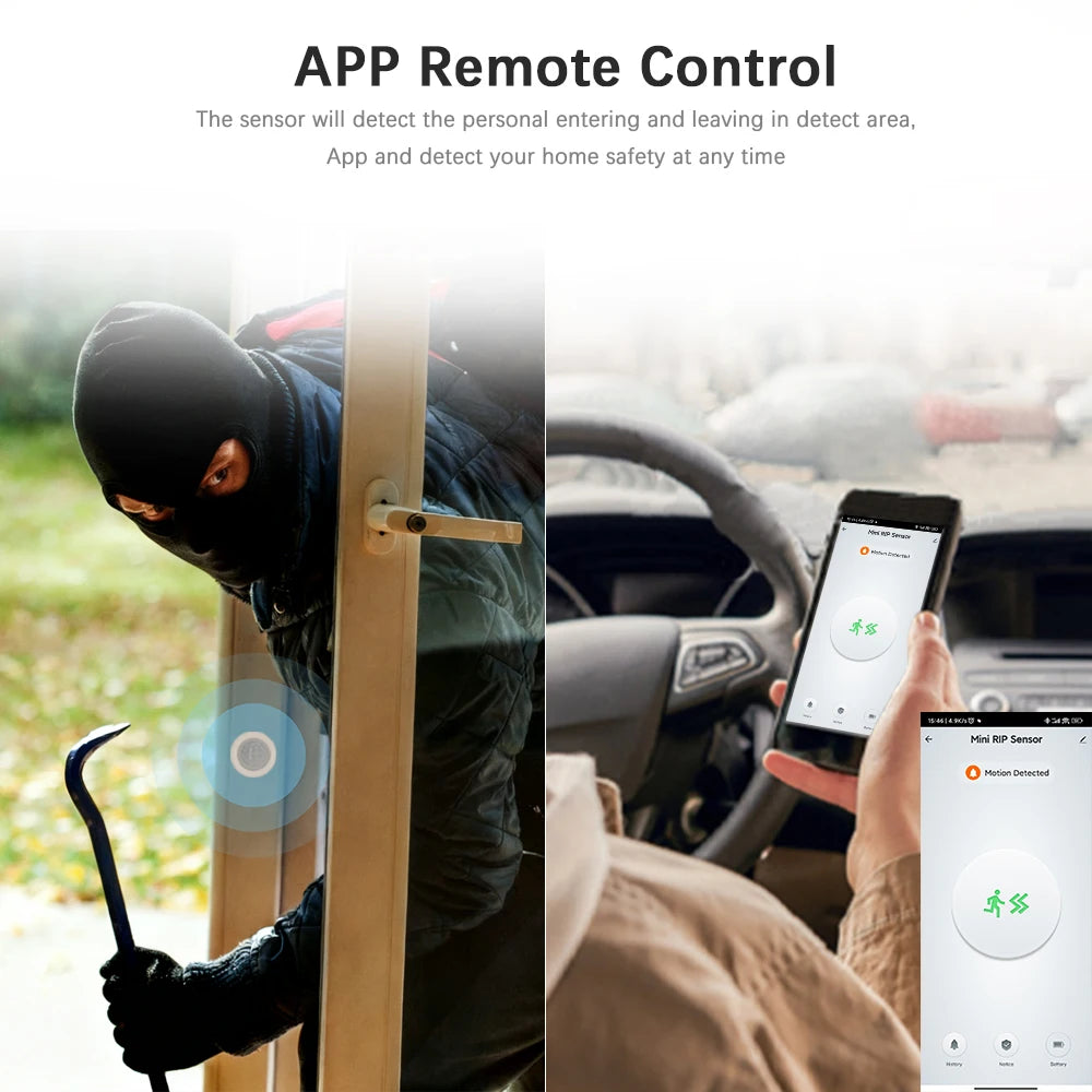 Smart Home Security Alarm Zigbee PIR Motion Sensor Wireless Infrared Detector Human Body Movement Sensor for Home Automation