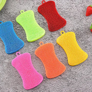 Kitchen Silicone Sponge Dish Washing Scrubber Household Dishes Cleaning Sponge Kitchen Gadgets Brush Accessories