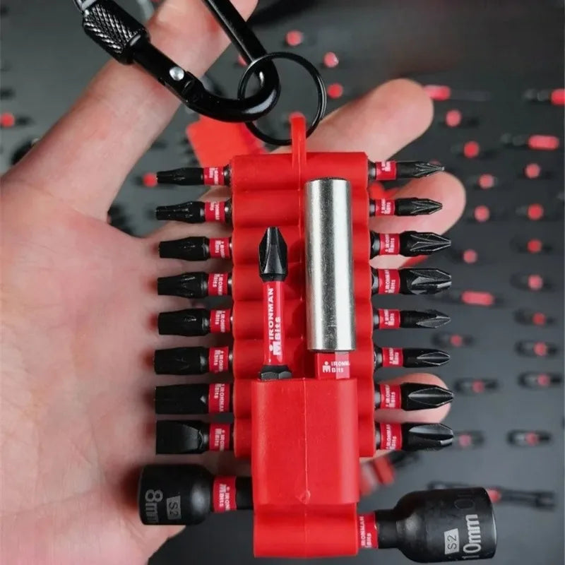 Professional Screwdriver Bits Set Strong Magnetic Rubber Sleeve Storage Screwdriver Head Set Multiple Specifications Tools Parts