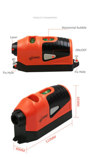Mini Portable Laser Level Vertical Spirit Level Tool Laser Level Vertical Horizontal Laser Line Projection Measuring Tools