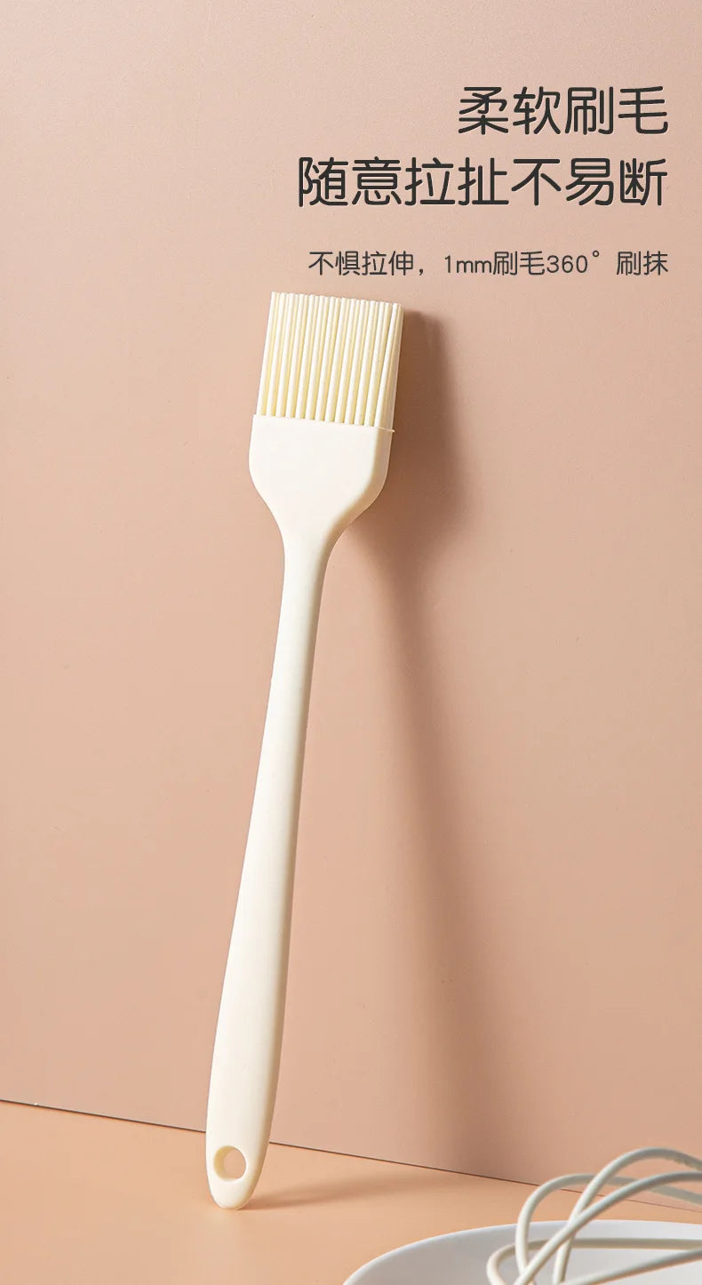 Silicone Baking Set Cake Cream Spatula Scraper Kitchen Household Egg Whisk Barbecue Oil Brush Gadget Kitchen Supplies