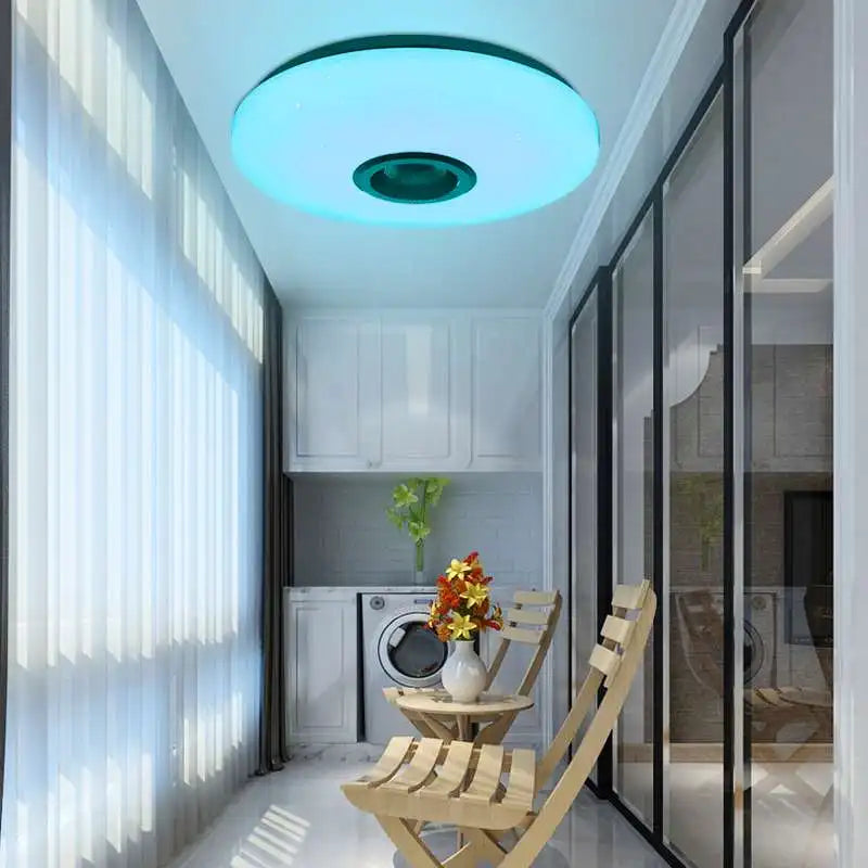 RGB Smart Ceiling Light LED Interior Home Decorative Light Luster Dimming Remote Control WIFI Living Room Ambient Light Party