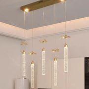 Modern home decoration salon lamps for living room smart crystal Pendant lights dining room indoor lighting