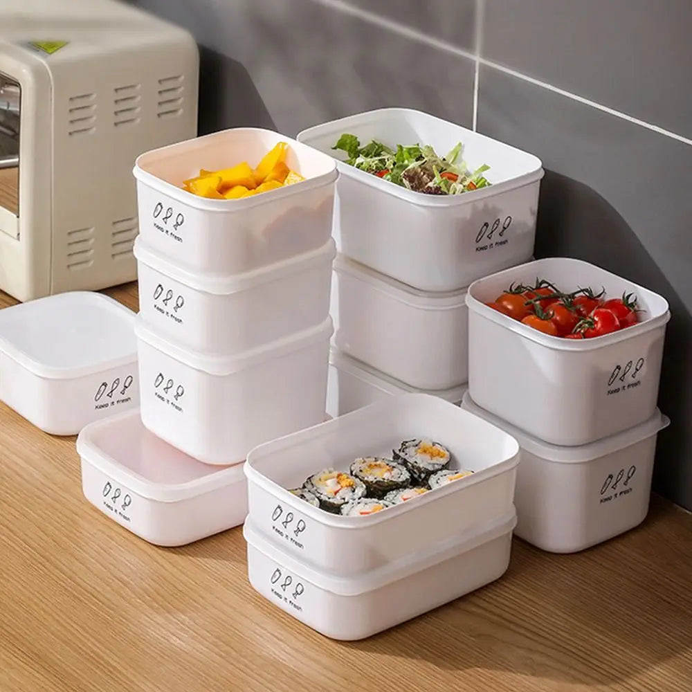 Large Capacity Food Storage Box Useful Plastic Moisture-proof Vegetables Food Container Fresh-keeping Fridge Organizer