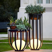Outdoor Lawn Garden Potted Landscape Light Villa Terrace Solar Garden Light Balcony Flower
