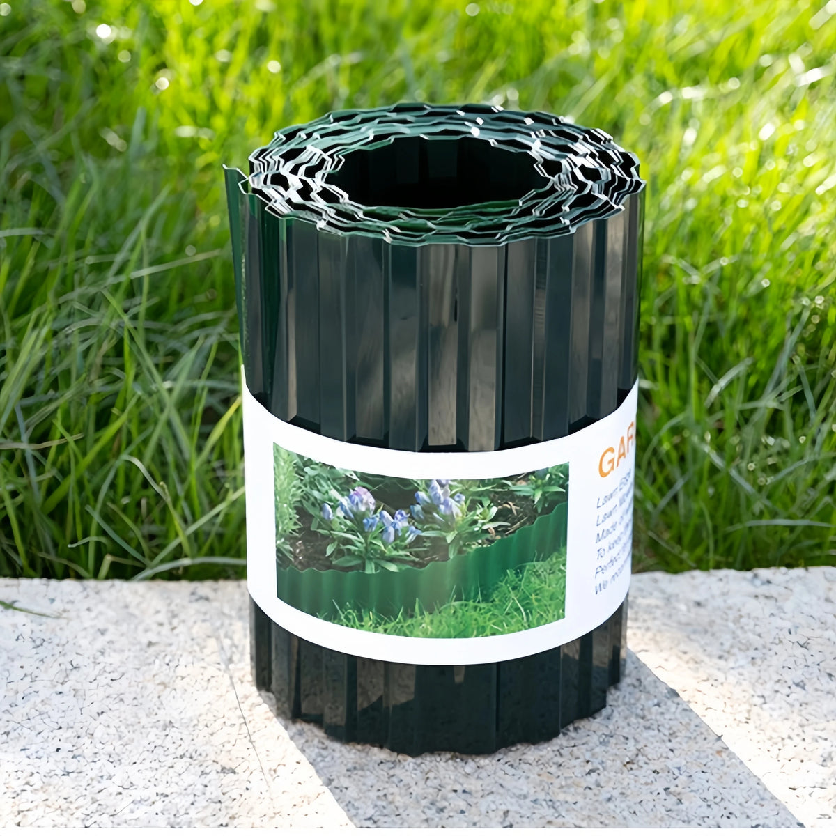 Corrugated  Garden Edging 7.87" x 30Ft, Landscape Edging Border for Lawn, Flower Bed, Garden Fence, Paver Edging